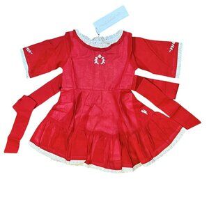NWT Well Dressed Wolf Red Emily Holiday Dress 18 Months